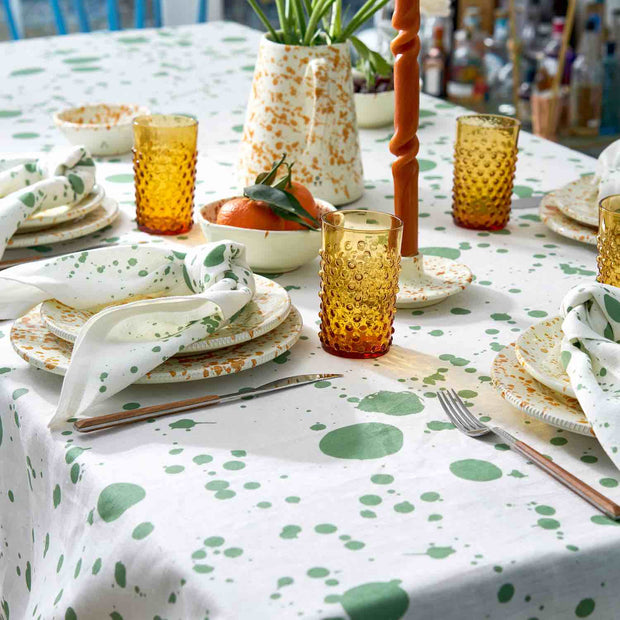 Smoke Green Polkra x Hot Pottery Splatter Tablecloth