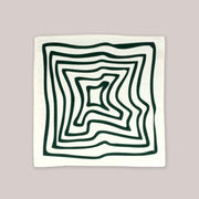 Polkra x Jess Wheeler Green Wiggle Collection Linen Napkins - Set of 4