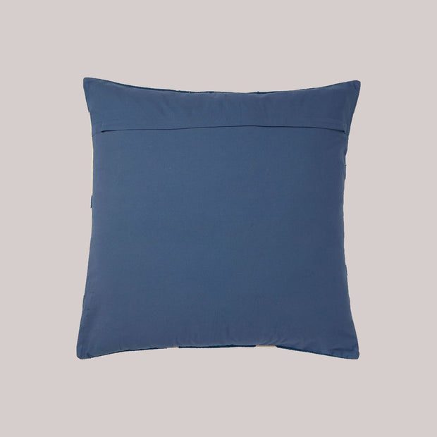 Aspen Cotton Dhurrie Large Floor Cushion Cover - Blue