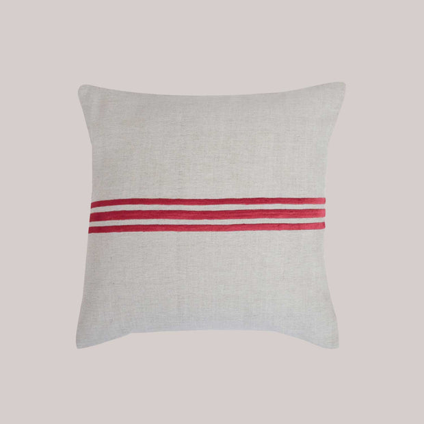 Linden Cushion Cover - Deep Red
