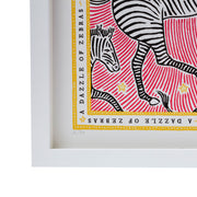 Signed Collective Noun Print - A Dazzle of Zebras - POLKRA