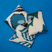 Bundle of 4 iKat Silk & Ottoman Fabric Lavender Bags - Blue - POLKRA